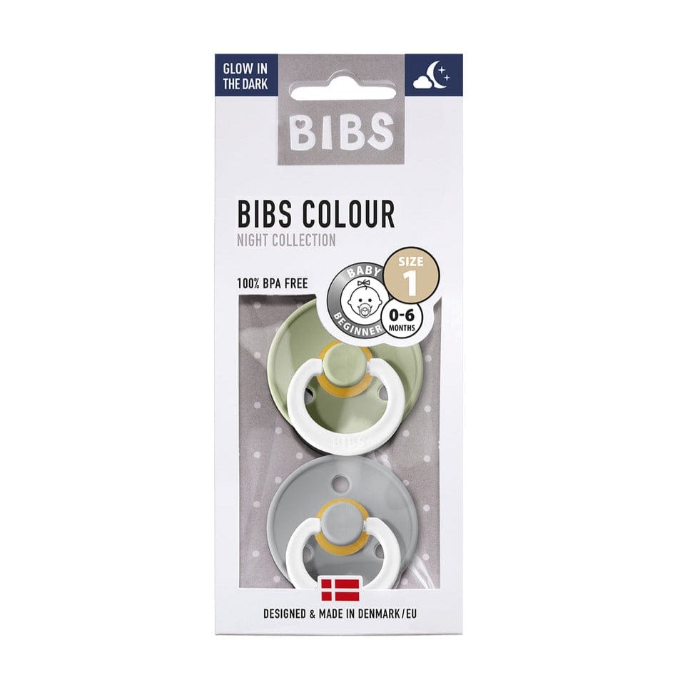 Bibs Colour Chupetes Tetina Redonda 0-6 m BabyBlue / Pistacho