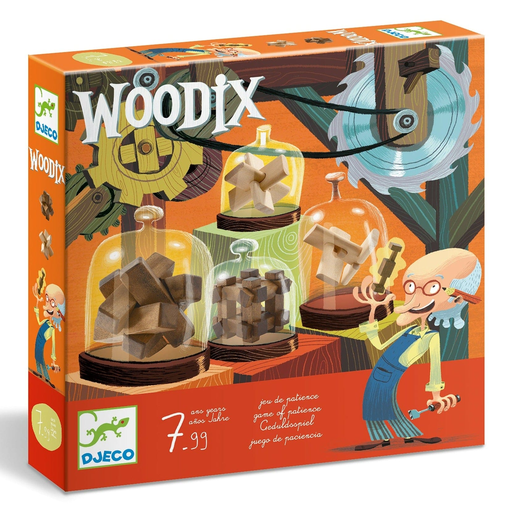 Puzzles de ingenio de madera y soluciones hot sale