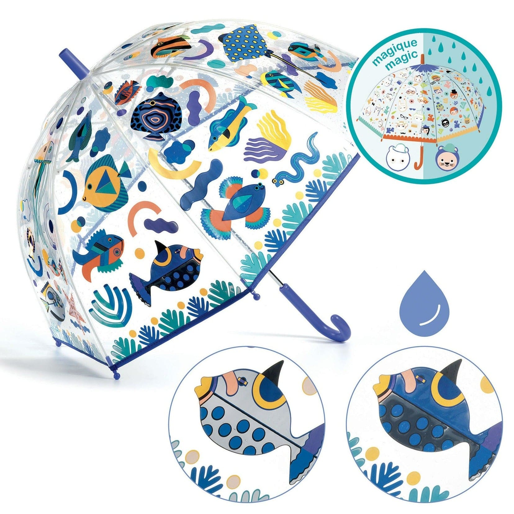 Mini Paraguas de Encaje - Azul Bebé - 7 - 6 uds. – Floating Pearls